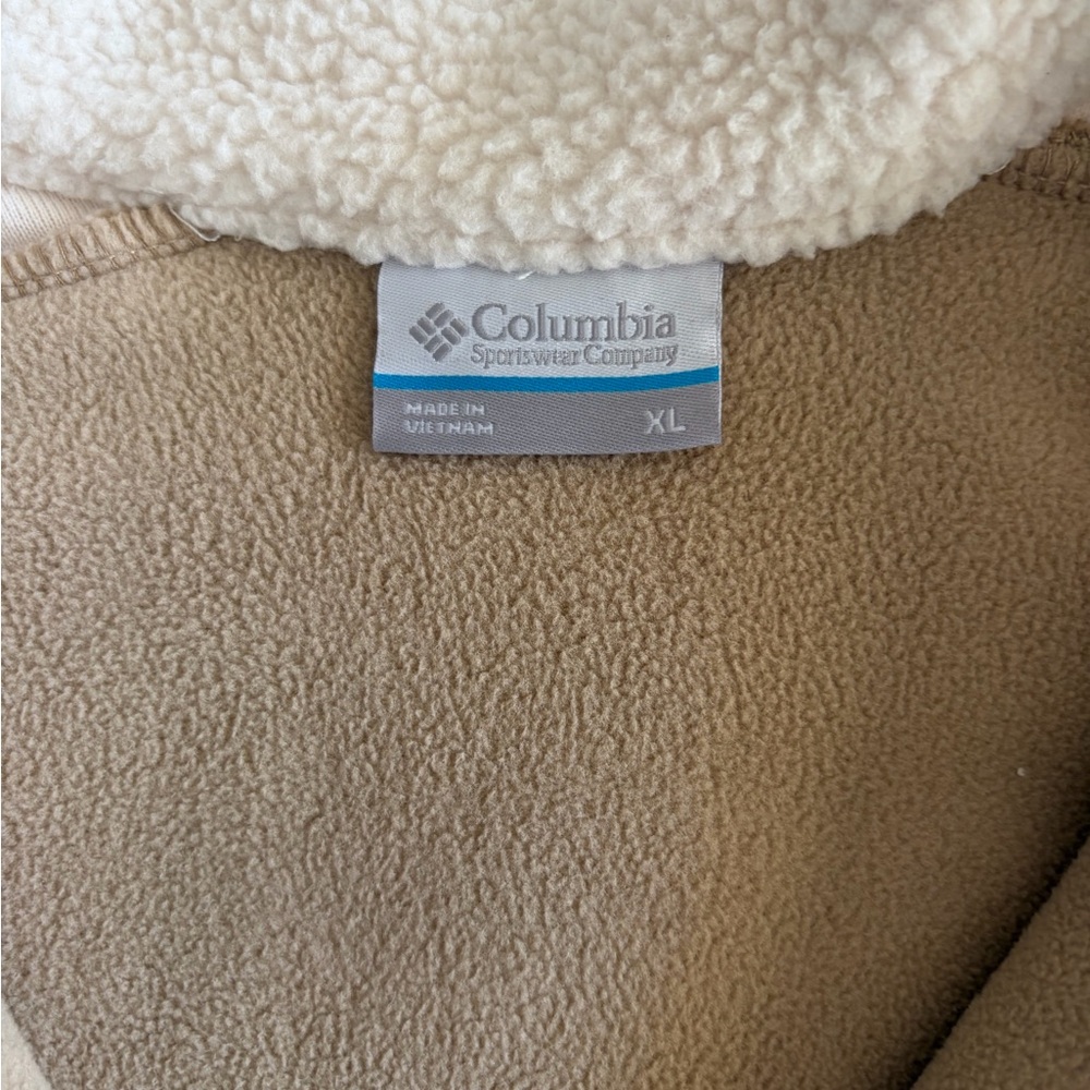 Columbia Cozy Women’s Lodge Sherpa Pullover Fleece In Chalk Beach - Picture 5 of 5